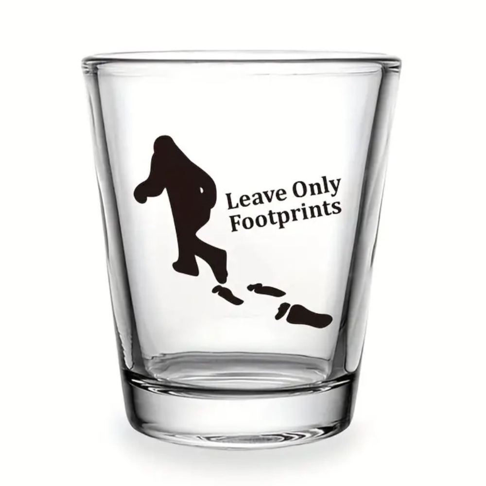 🆕 2pcs Bigfoot Sasquatch Series Shot Glasses 2 oz Bigfoot/Footprints